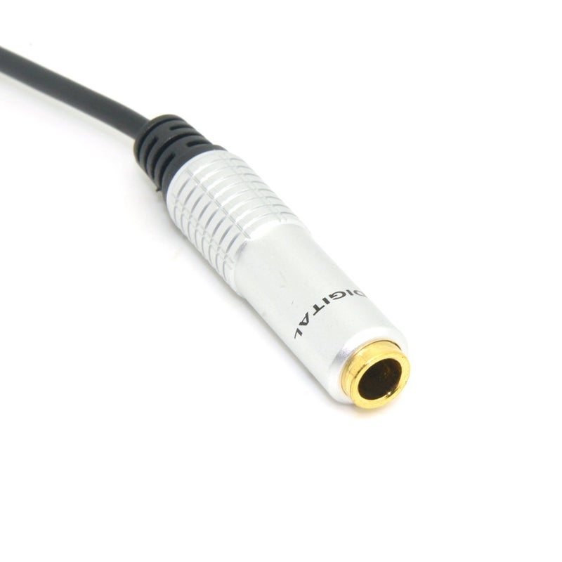 JSER Audio Aux 6.35mm 1/4" Female to 3.5mm 1/8" Male Stereo Headphone Plug Adapter Converter Cable 20cm - Image 3
